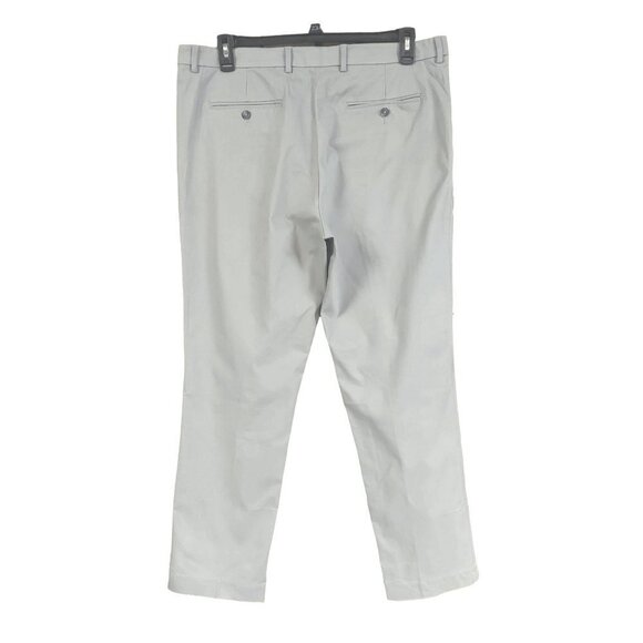 Perry Ellis Men's Essentials Slim Fit Gray Dress Pants - Picture 4 of 7